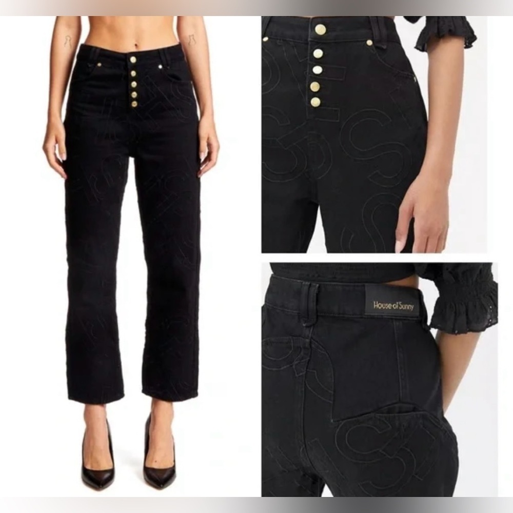 House of Sunny Denim Staple Jeans in BlackSz 6‎